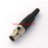 Connettore mini XLR (F) 3p Pcaudio UJS010, Materiale Metallo / Plastica, Numero di pins 5.